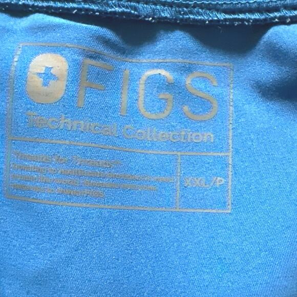 FIGS Zamora Scrub Joggers Blue 6 Pockets Yoga Drawstring Plus Size Women sz XXL - Picture 6 of 7